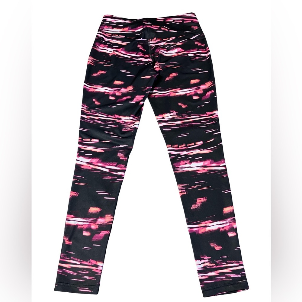 Tek Gear Dry Tek Leggings Pink Black White Print Women’s Size Medium Excellent